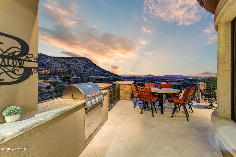 Sunset Grill with Mountain Views