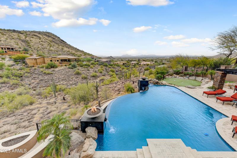 Infinity Pool with Desert Vista