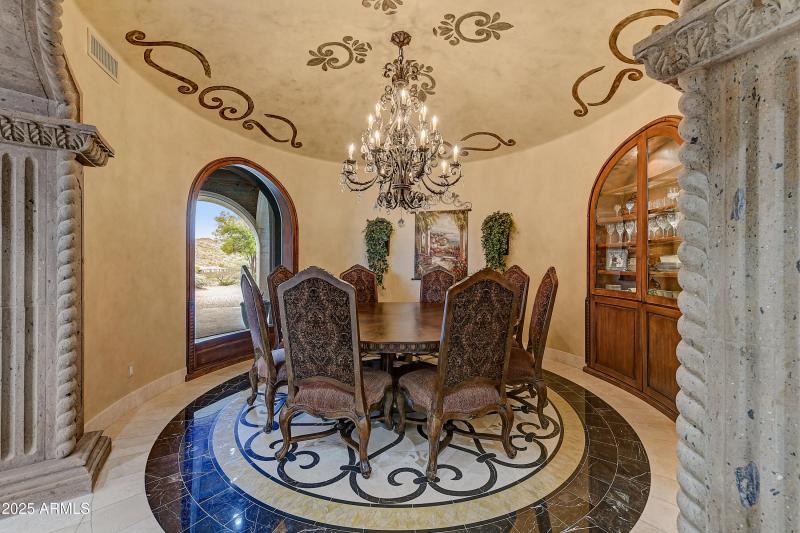 Old World Inspired Dining Room
