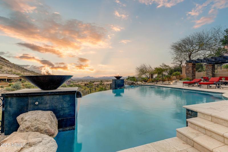Sunset Glow Over Desert Hills