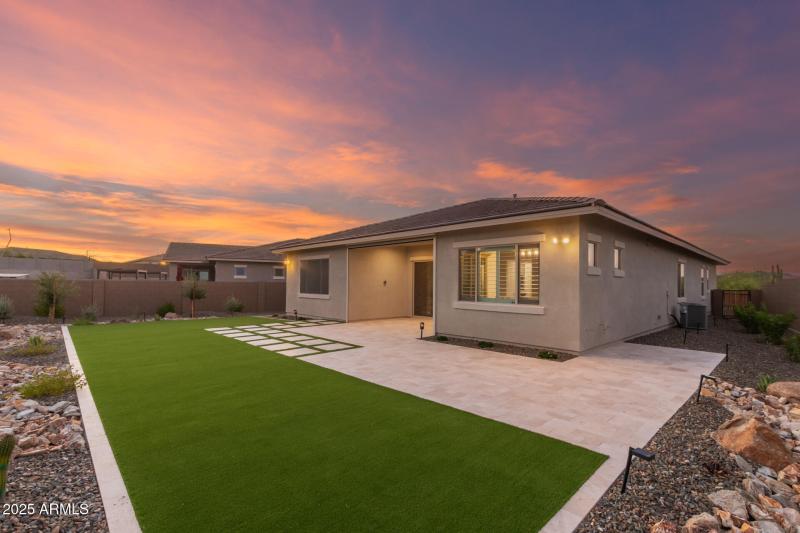 Low water landscaping