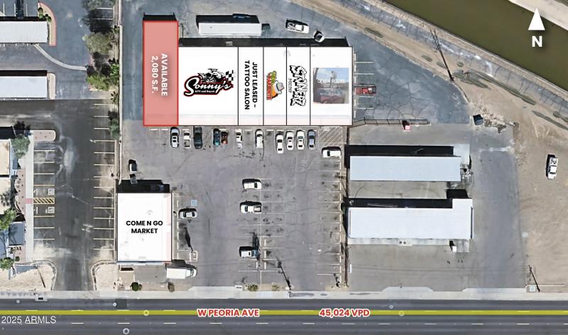 4404 W Peoria Ave Tenant Roster Aerial v