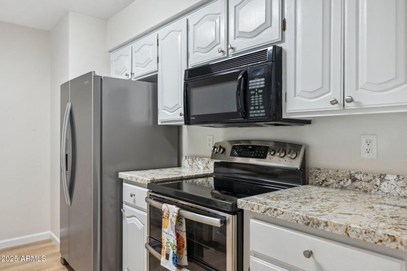 Newer stainless steel appliances