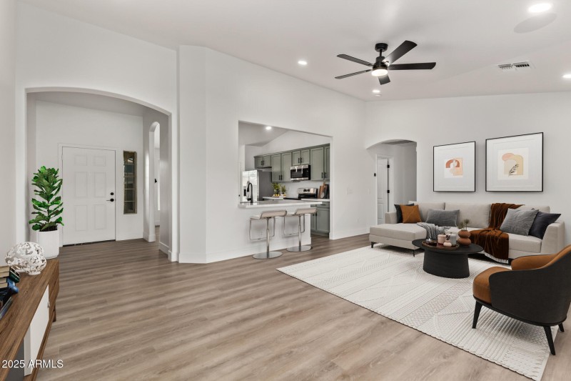 Virtual Staged Great Room