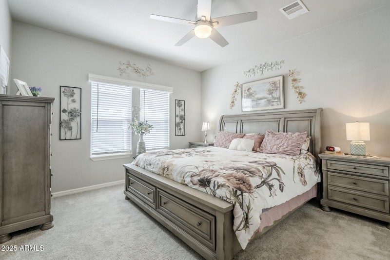 Oversized primary bedroom