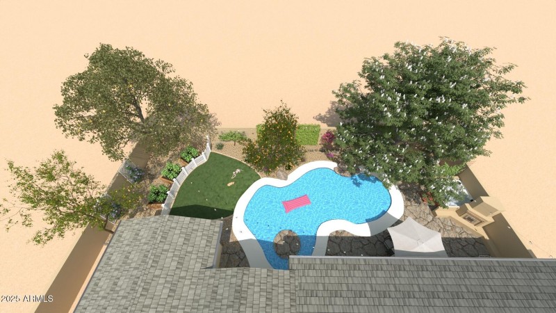 back yard renderingHD