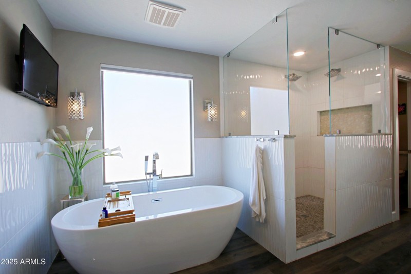 Primary tub and shower