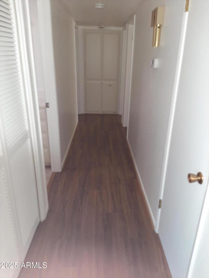 large linen closet and coat closet