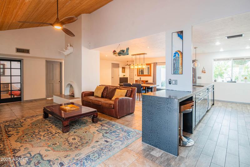 Kitchen and Living Area