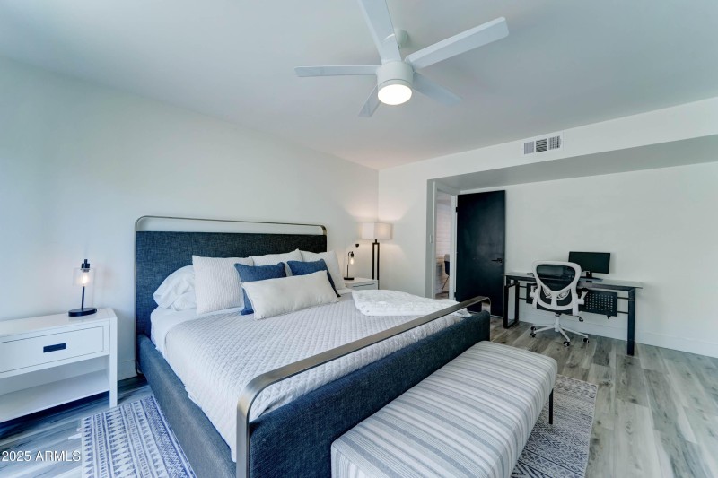 Spacious primary suite