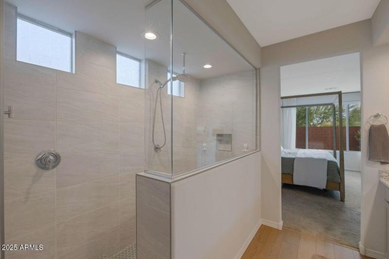 Oversized walk-in shower