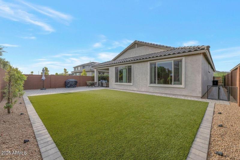 Large artificial grass area