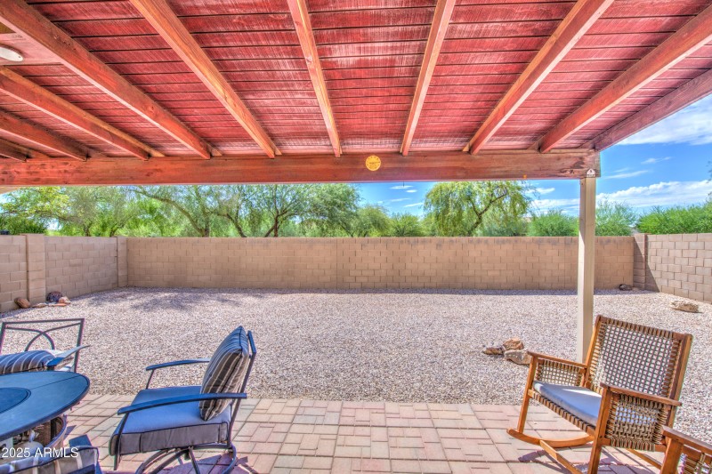 Back patio-no neighbors behind!