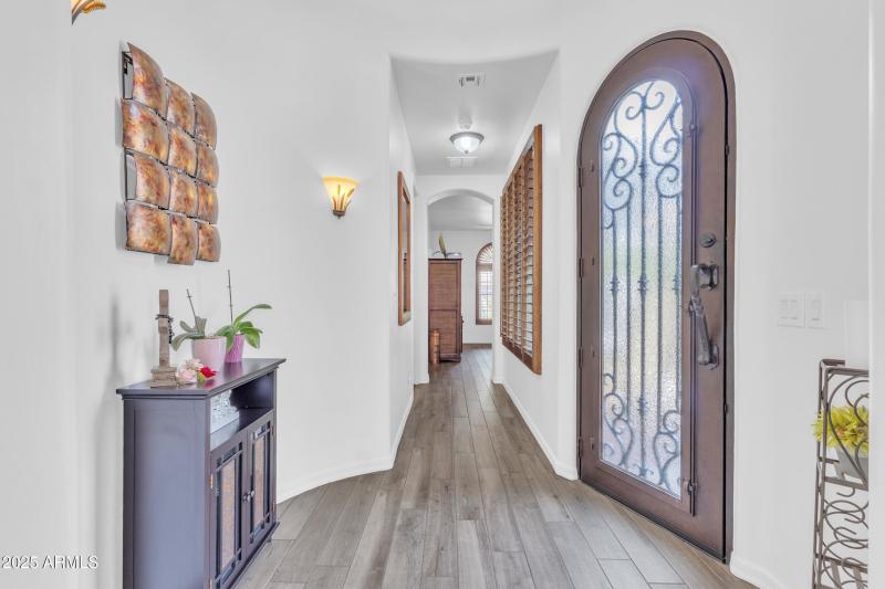 Rotunda Entry with Custom Iron Door