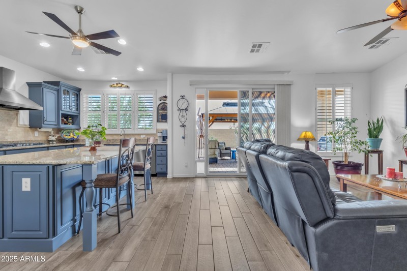 Kitchen and Family Room