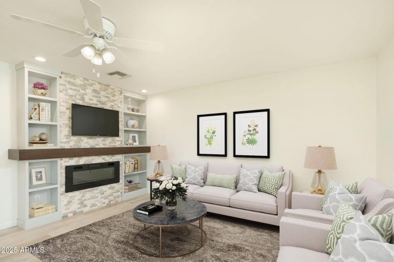 Staged Family Room