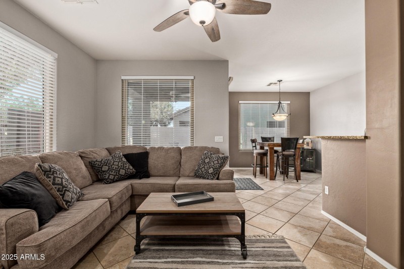 4 Open Living & Dining Rooms