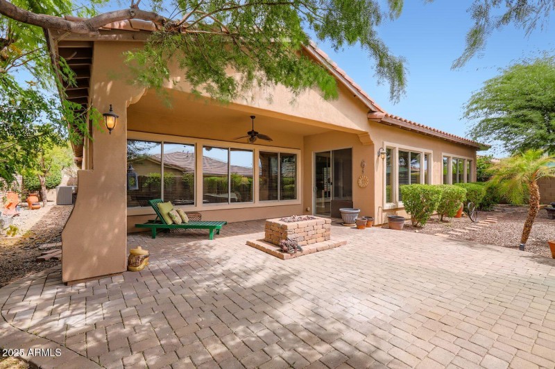 Relaxing Backyard with Pavers