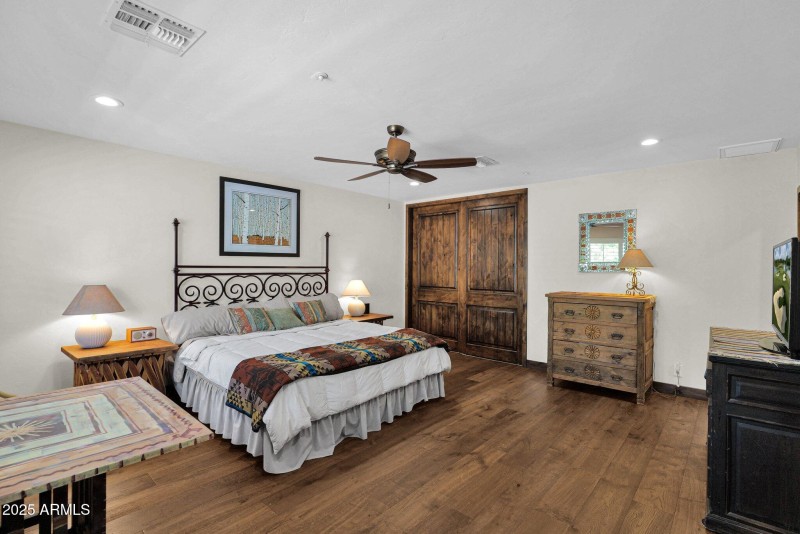 Guest Bedroom with custom bunk beds