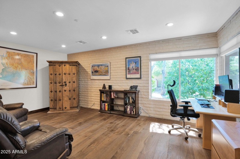 Office off primary bedroom