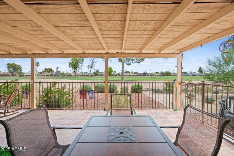 East View of Back Patio