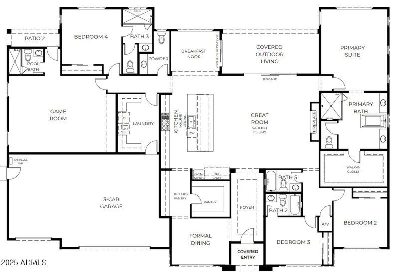 6012 E Ludlow - Floorplan