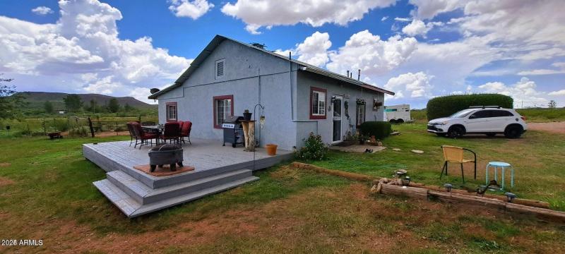 Deck on east side of home