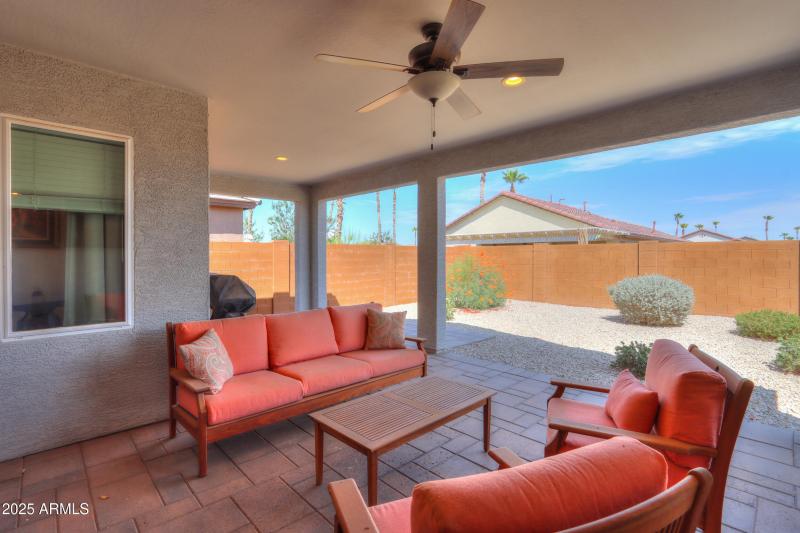 Extended paver patio