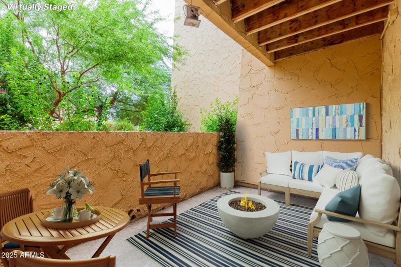 Oversized patio and rear yard