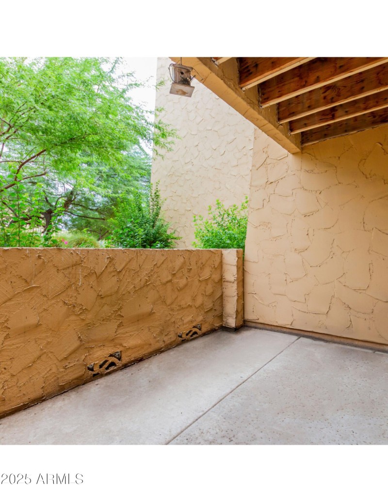 Oversized patio and rear grounds beyo