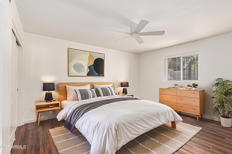 Virtually Staged Bedroom