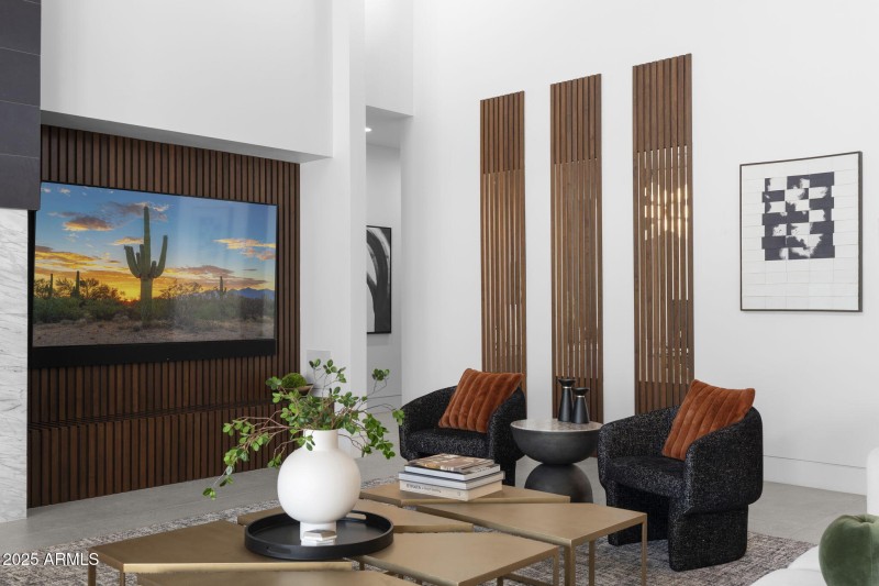 Great Room Wood Slats