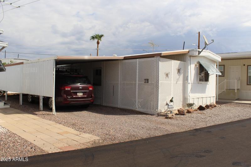 Tandem covered parking