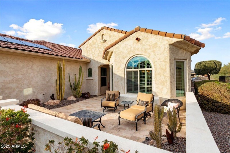 Front Travertine Courtyard
