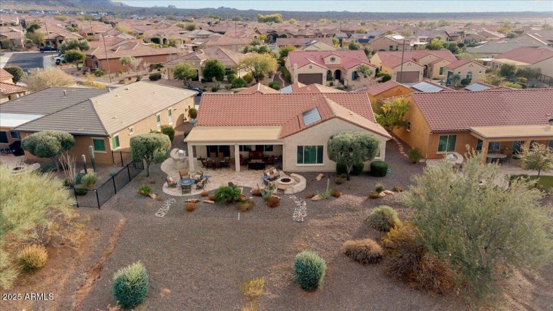 Aerial of Back of Home