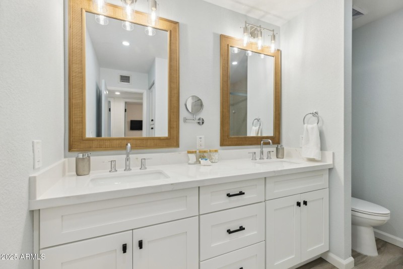 Hallway Bathroom Dual Sink