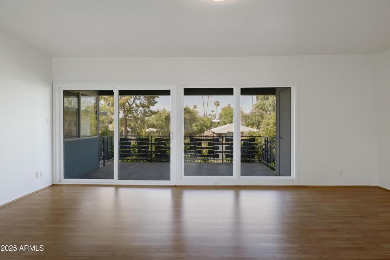 Living Room with Large Balcony