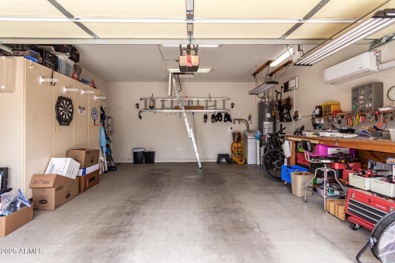 2 car garage with storage