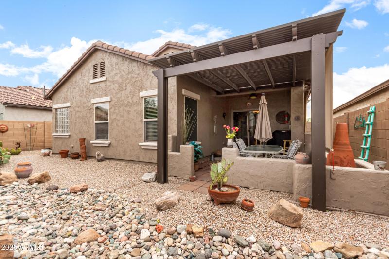 Extended Pergola Seating Area