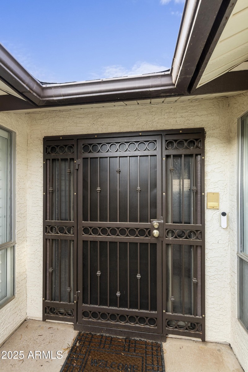 Security door at entry