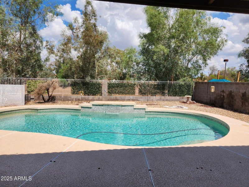 Pool with Calming Waterfall
