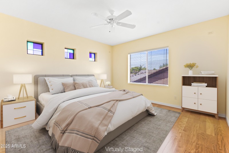 Sunlit Bedroom with Closet