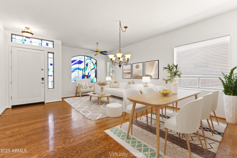 Warm Living & Dining Setting