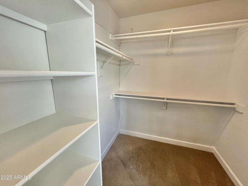 Primary walk in closet