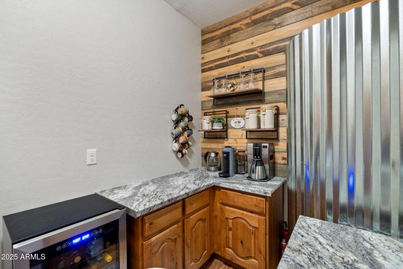 LAUNDRY ROOM WITH A COFFEE BAR