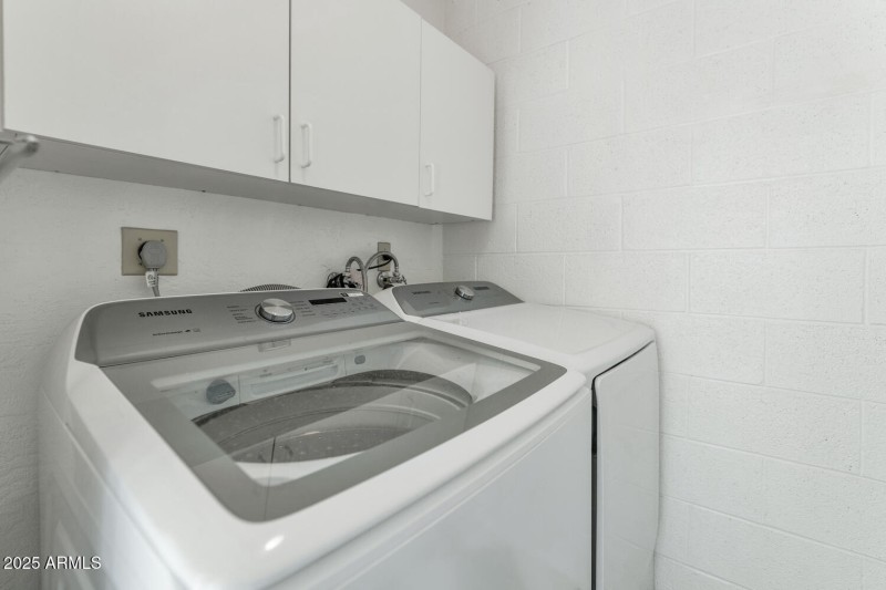 Unconditioned Laundry Area
