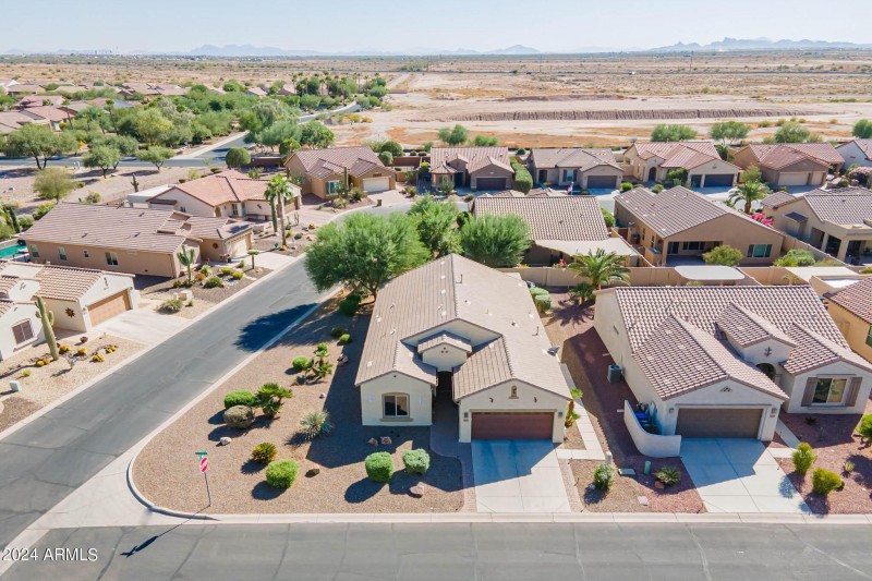 Drone neighborhood view