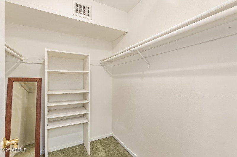 Primary walk in closet