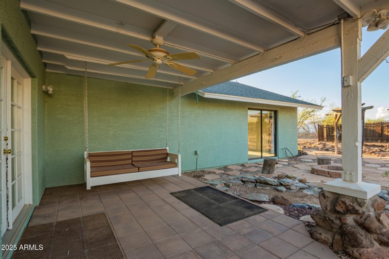 Patio off dining room