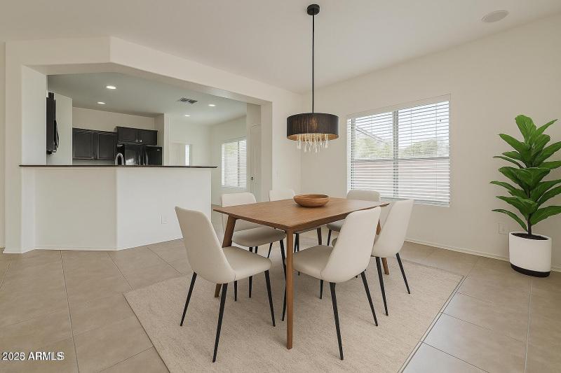 Dining Room Staged